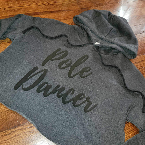 Puff Pole Dancer Cropped Hoodie