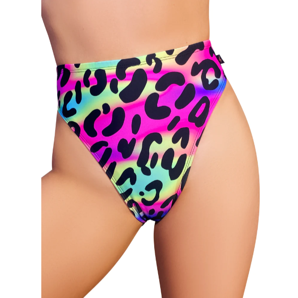Neon Leopard High Rider Hot Pants