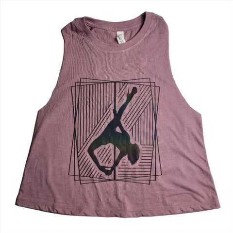 Geo Pole Dancer Cropped Tank- PRE-ORDER