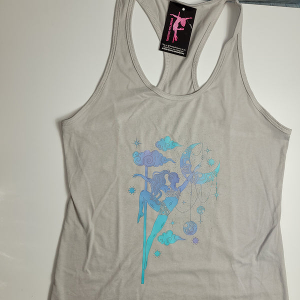 moon light tri-colored racerback tank