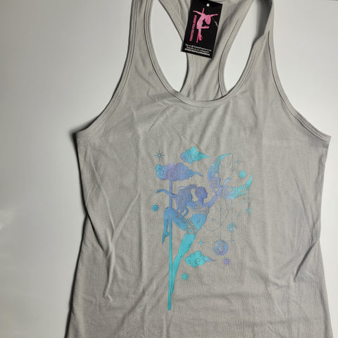 moon light tri-colored racerback tank