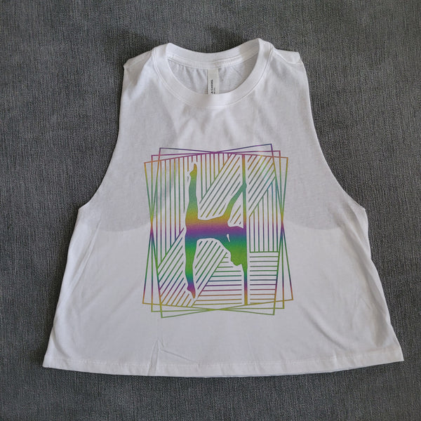 Geo Pole Dancer Cropped Tank- PRE-ORDER