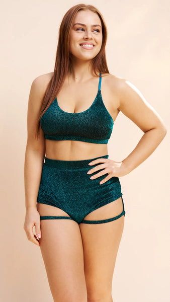 Lure You High Waisted Garter Shorts- Various Colors