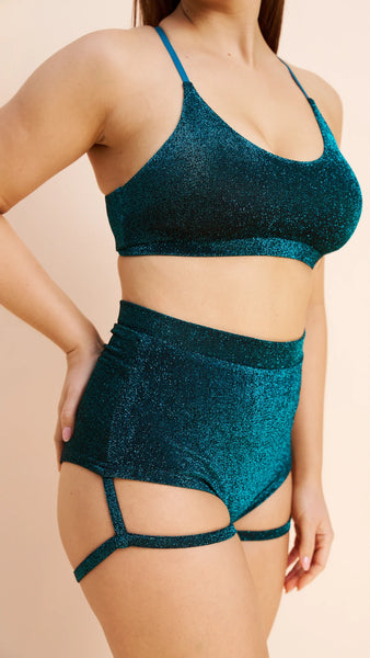 Lure You High Waisted Garter Shorts- Various Colors