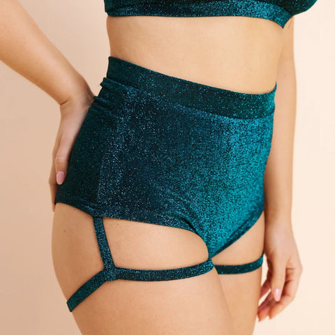 Lure You High Waisted Garter Shorts- Various Colors