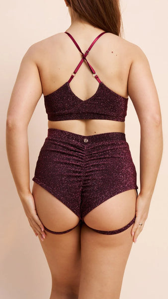 Lure You High Waisted Garter Shorts- Various Colors