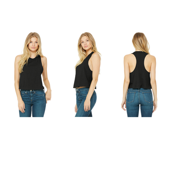 Pre- Order Pole Dancer/ Pole Instructor Faux Rhinestone Cropped Tank