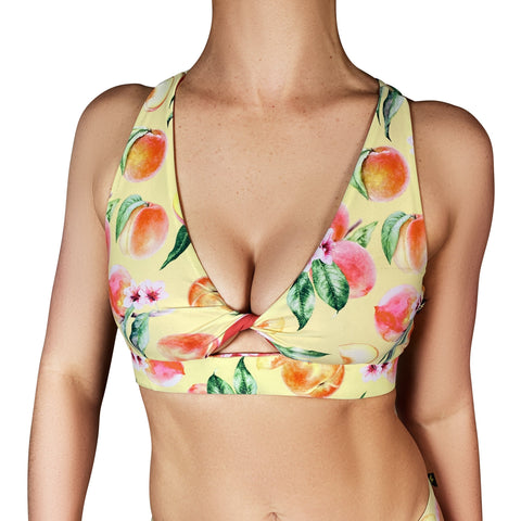 Just Peachy Twist Sports Bra