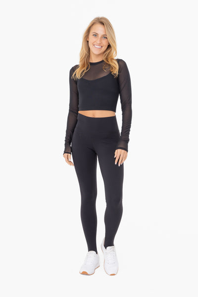 WHS Sheer Mesh Long Sleeve With Lining