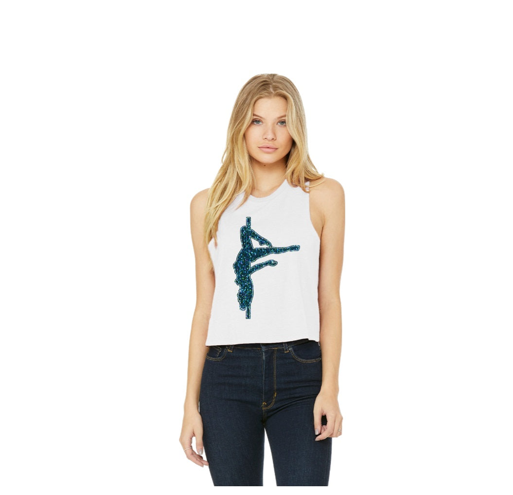 Outline Leghang Cropped Racerback Tank