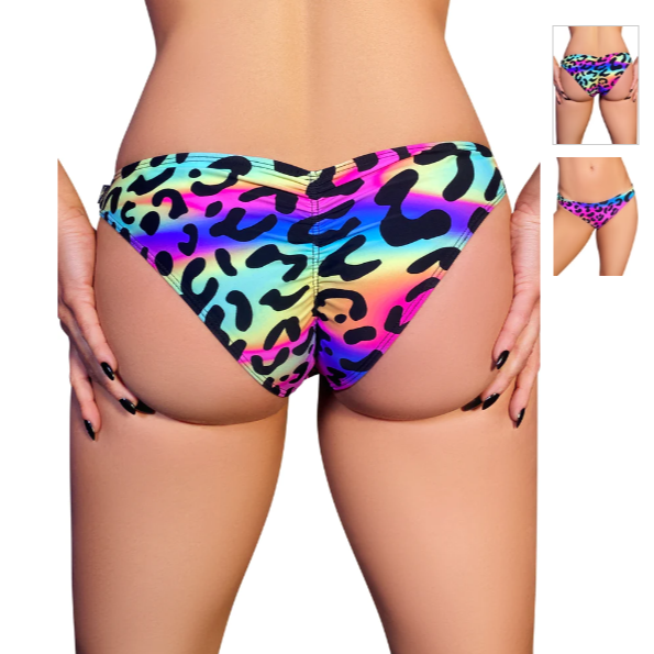 Neon Leopard Scanty Pants