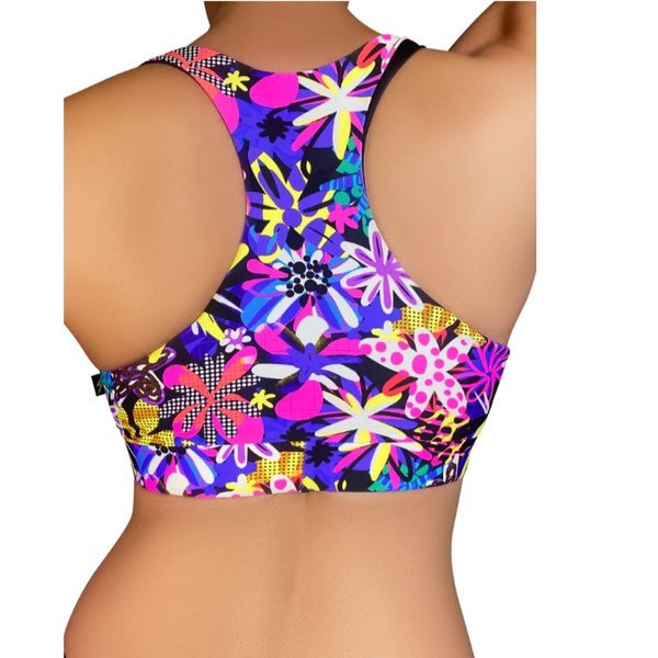 Summer Print Twist Sports Bra