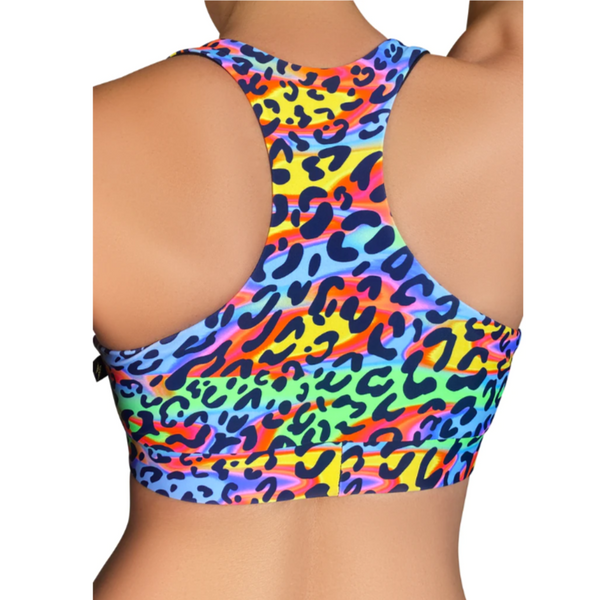 Summer Print Twist Sports Bra