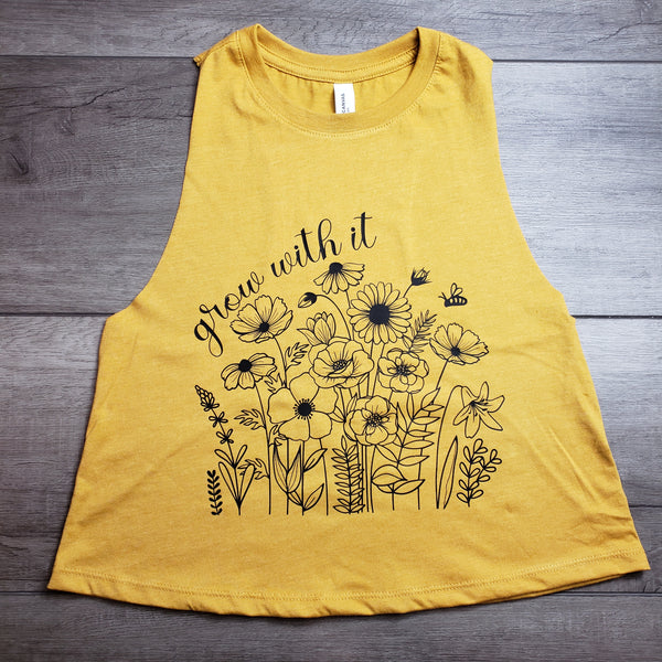 Grow with it Cropped Tank