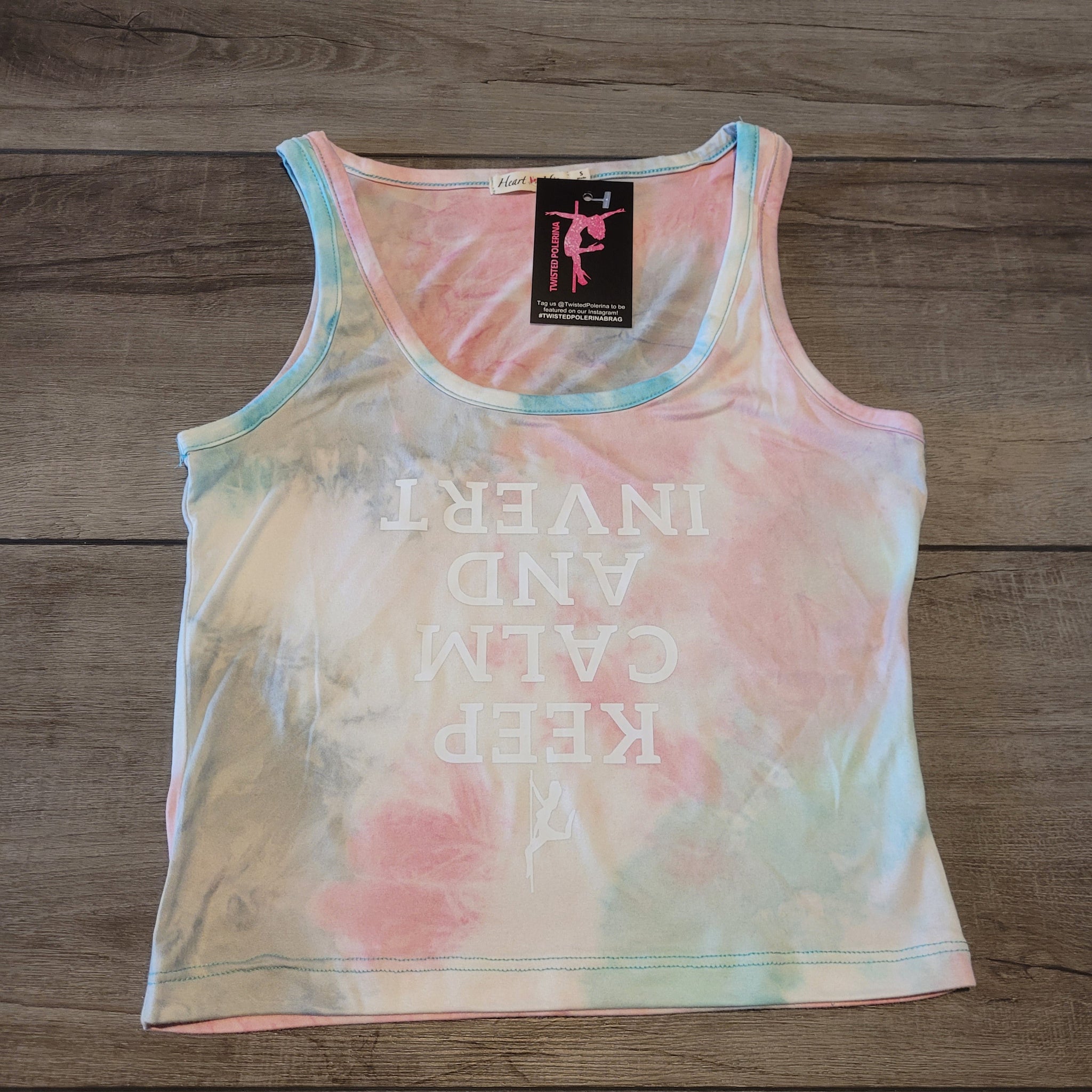 WHS Full length Keep Calm and Invert- Mint Tie Dye with white design