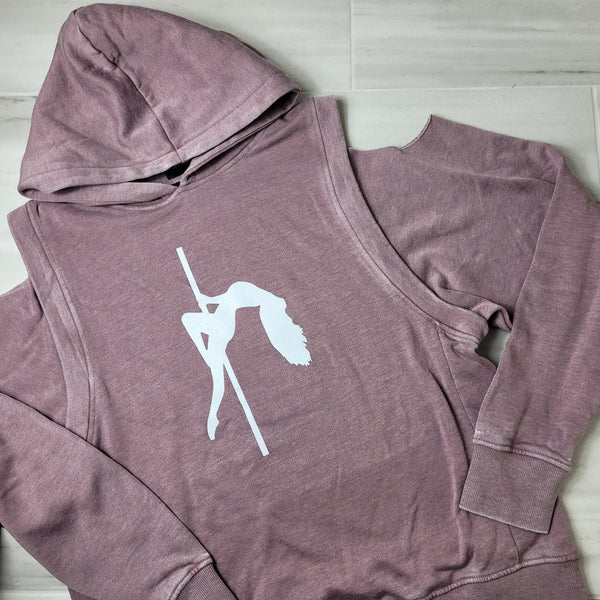 Pole Dancer Cold-Shoulder Sweatshirt
