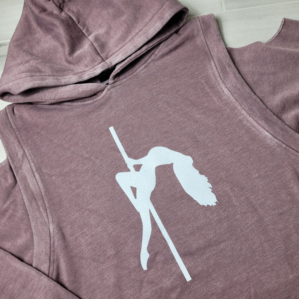 Pole Dancer Cold-Shoulder Sweatshirt