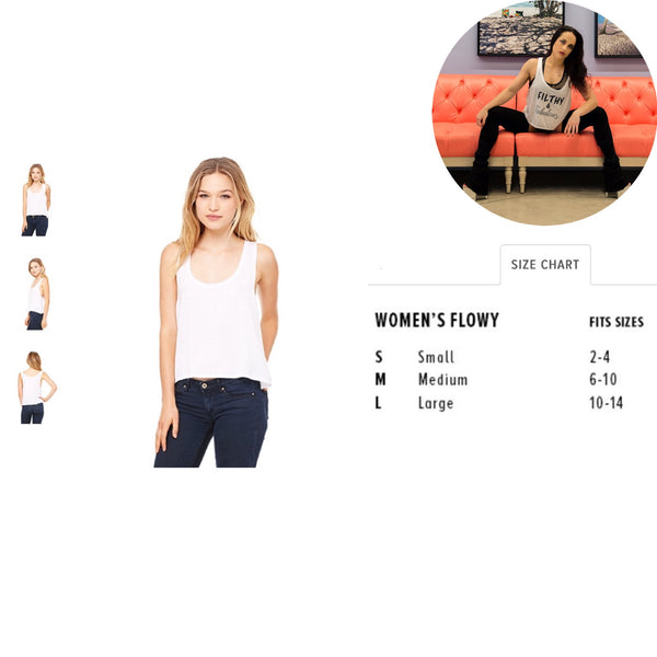 Filthy & Fabulous Flowy Cropped top