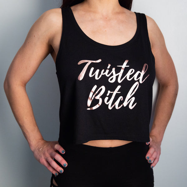 Twisted Bitch Flowy Cropped top