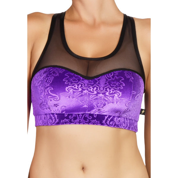 Bish Royale Velvet Heart Breaker Sports Bra- Various Colors