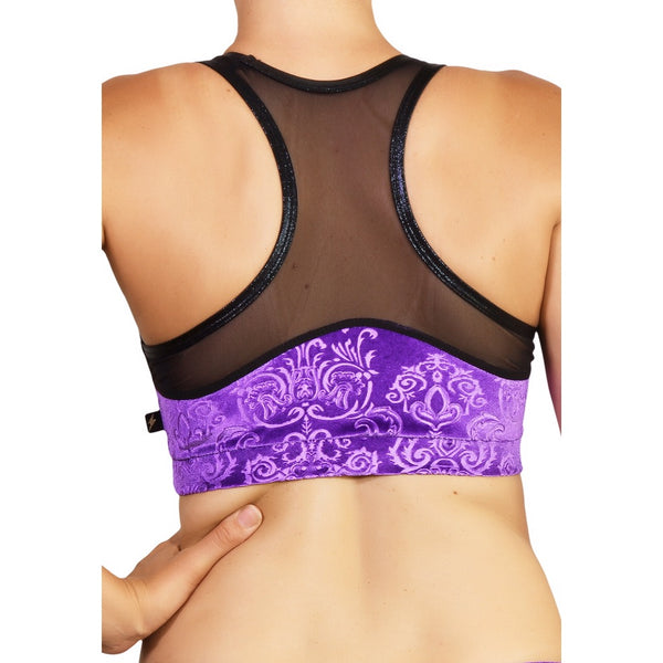 Bish Royale Velvet Heart Breaker Sports Bra- Various Colors