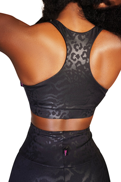 Jungle Patch Twist Sports Bra