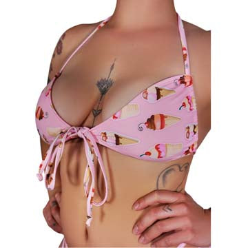 Delish String Bikini Top- Ice Cream