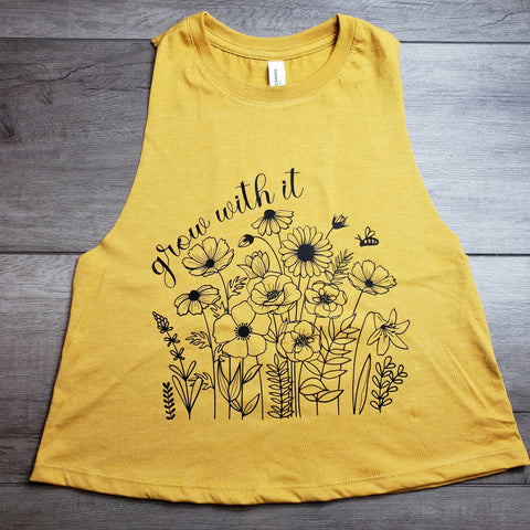 Grow with it Cropped Tank