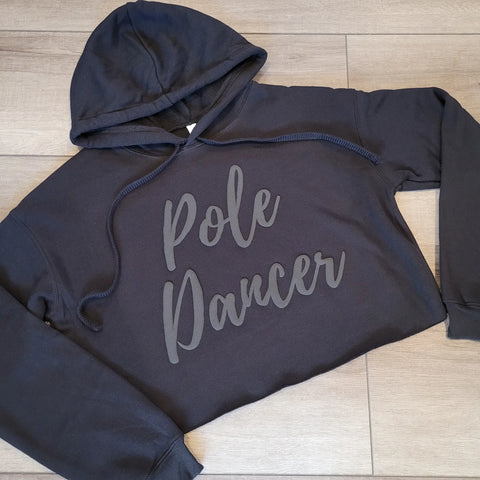 Puff Pole Dancer Cropped Hoodie