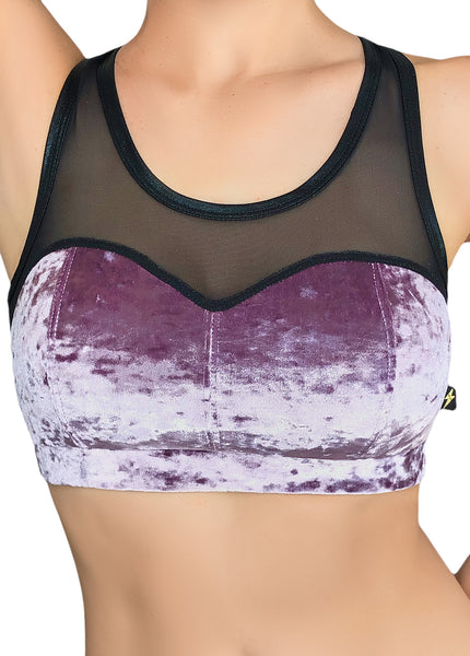 Delish Velvet Heart Breaker Sports Bra- Various Colors