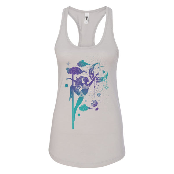 moon light tri-colored racerback tank