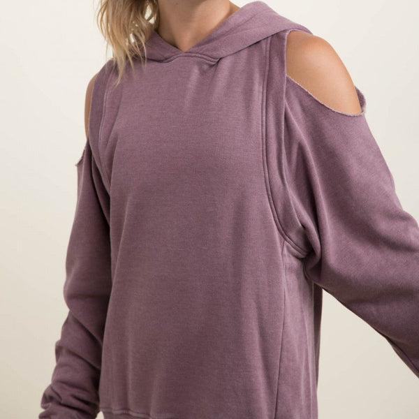 Pole Dancer Cold-Shoulder Sweatshirt