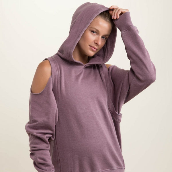 Pole Dancer Cold-Shoulder Sweatshirt