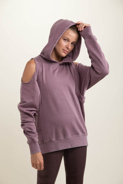 Pole Dancer Cold-Shoulder Sweatshirt