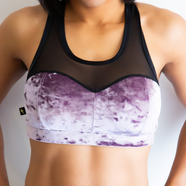 Delish Velvet Heart Breaker Sports Bra- Various Colors