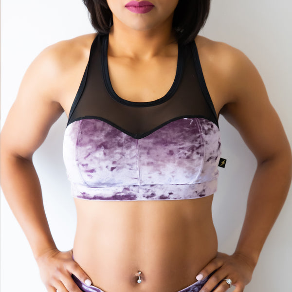 WHS Delish Velvet Heart Breaker Sports Bra- XSMALL ONLY