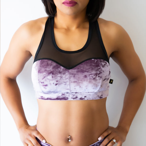 Delish Velvet Heart Breaker Sports Bra- Various Colors