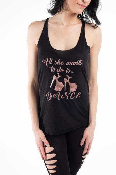 All she wants to do is DANCE tank