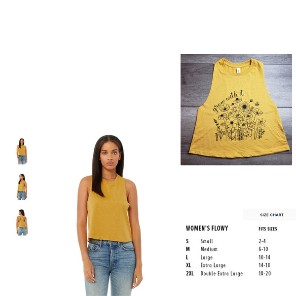 Grow with it Cropped Tank