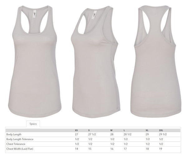 moon light tri-colored racerback tank