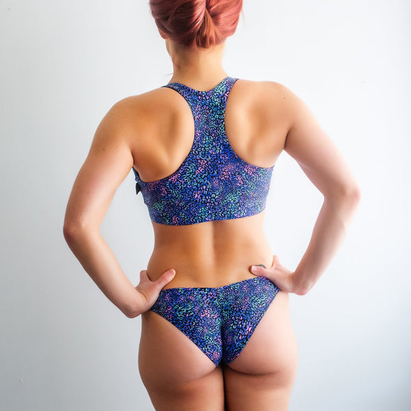 WHS Summer Leopard Twist Sports Bra