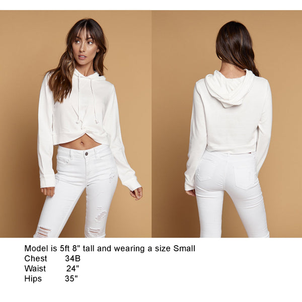 Live Love Pole Freely Twist front hoodie